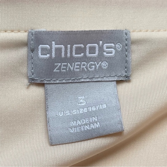 Chico’s Zenergy Fabulously Slimming Python Pocket Leggings Women’s Sz 3 (XL-16) - Picture 8 of 10